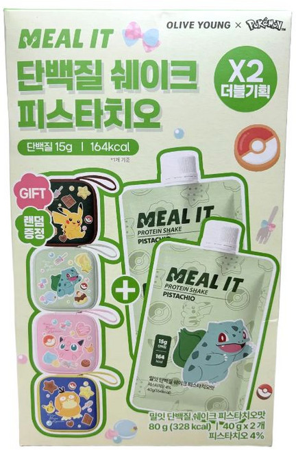 밀잇 단백질쉐이크 피스타치오 더블기획 (+미니파우치 증정)