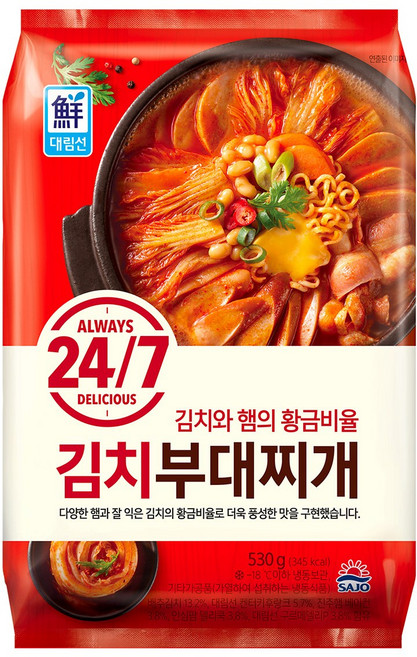 대림선 24/7 김치부대찌개 530g, 1개