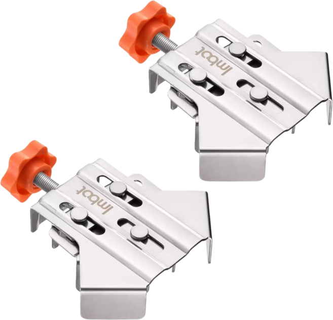 공구PXJ 목공 코너 클램프 직각 고정 바이스 열림타입, 2개