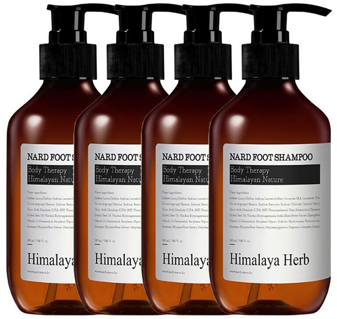 히말라야 허브 나드 풋샴푸 280ml x4개, 1개