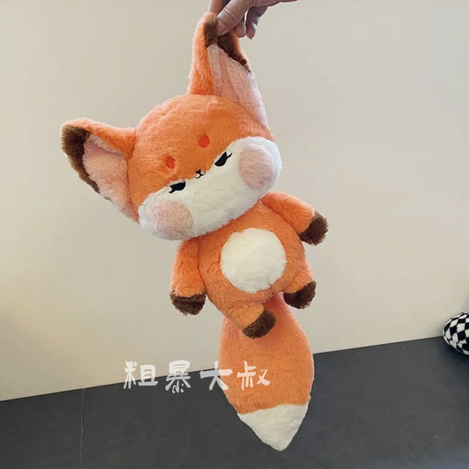 名創優品 狐狸玩偶 靠墊, 【小尾巴】橘色狐狸全长60cm