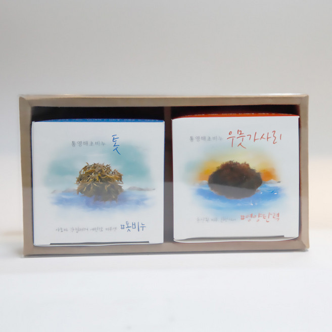 통영 해초비누 통세미, [2개 세트] 미역귀+톳, 110g