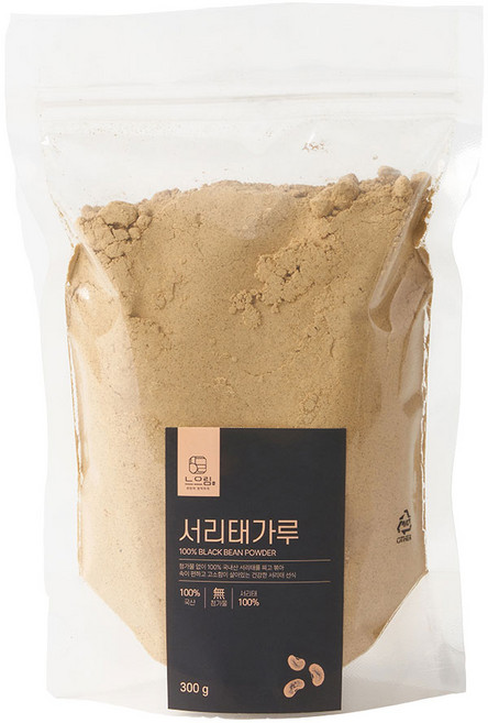 느으림 건강하게 두 번 볶은 국산 서리태가루, 1개, 300g