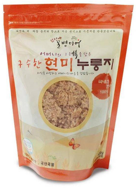 Yotta바쁜 아침 간편한 국내산 현미 보리 100프로 누룽지, 1개