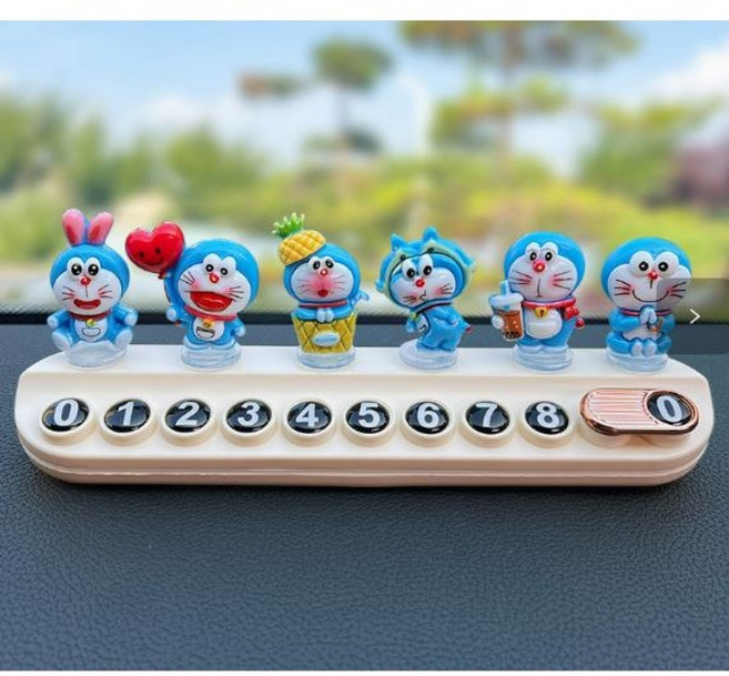 넘버링카 감성 카피바라 자동차 주차번호판 캐릭터 차량 연락처 표시판, 1개, 하양