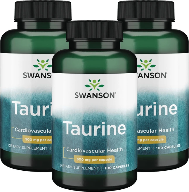 스완슨 타우린 500mg 캡슐, 100정, 3개 - 쿠팡