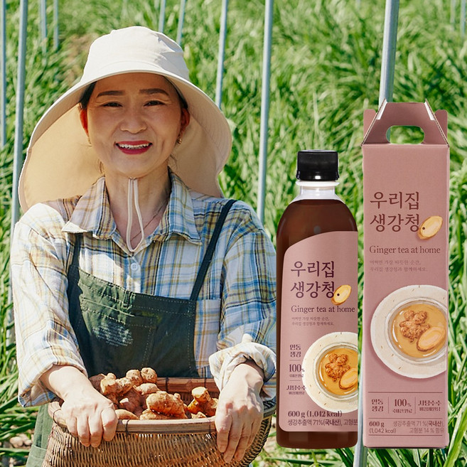 국내산 100% 안동 생강 천연벌꿀 함유 우리집 생강청, 1박스, 1개입, 600g