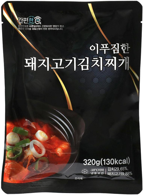 [간편한식] 이 푸짐한 돼지고기 김치찌개, 1개, 320g