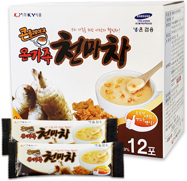 KY 콘플레이크 온가족 천마차, 20g, 12개입, 4개