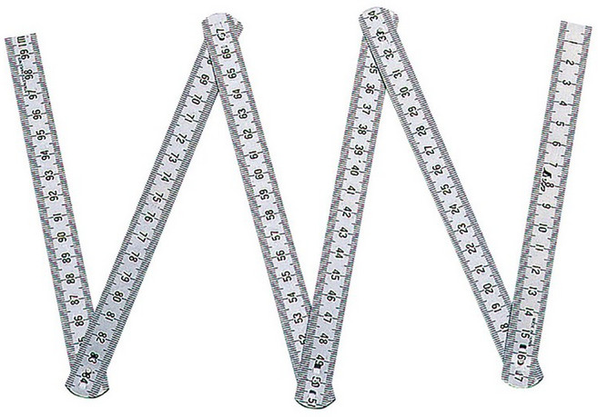 신와 측정 (Shinwa Sokutei) 육각 축척 스텐 상하단 1mm 피치 1m 63770