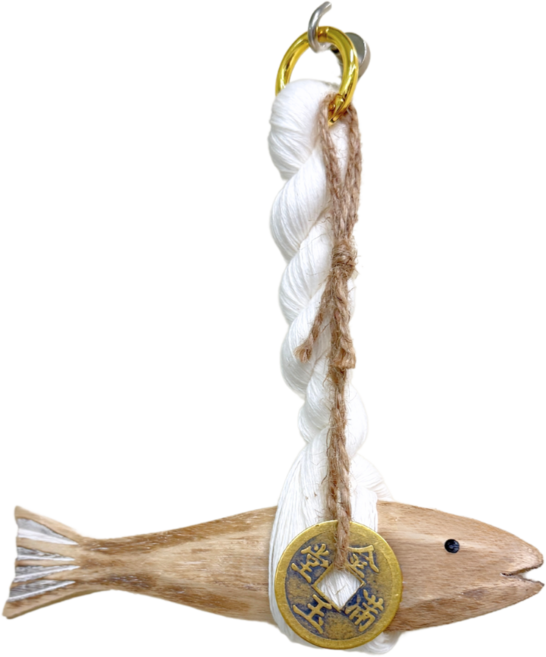 티스메아 엽전 액막이 명태 북어 개업 선물 집들이 이사 풍수 소품, 혼합색상