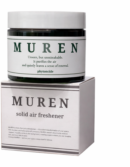 뮤렌 피톤치드향 고체탈취제 실내 공기정화 냄새탈취 화장실 옷장 하수구 악취 베란다 냄새제거, 300g, 3개