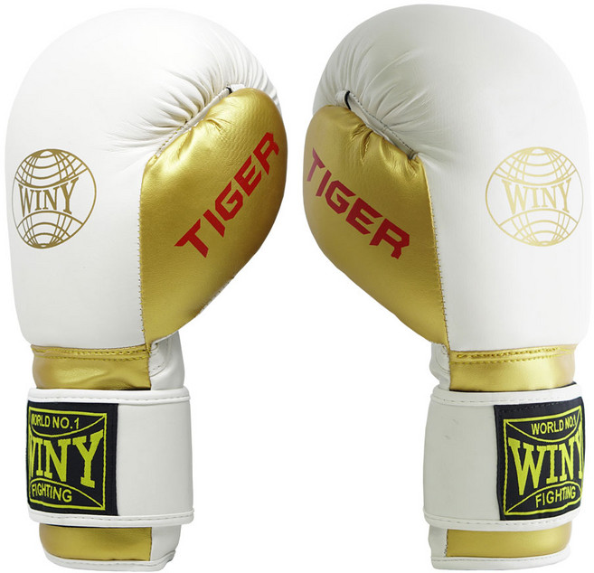 위니 타이거 벨크로 복싱글러브 화이트, 1개