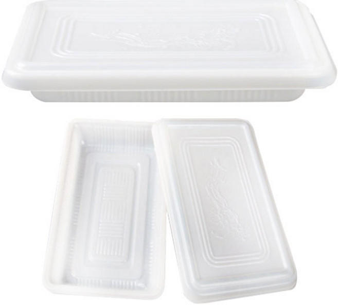 스카이 일회용품 위생 도시락 용기 김밥 유부초밥 포장 20cm 10개입, 1개, 10개
