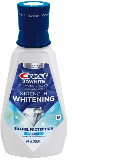 Crest 3D White Strength Whitening Mouthwash - Alcohol Free - Contains Fluoride Arctic Fresh 946ml, 2개 - 쿠팡