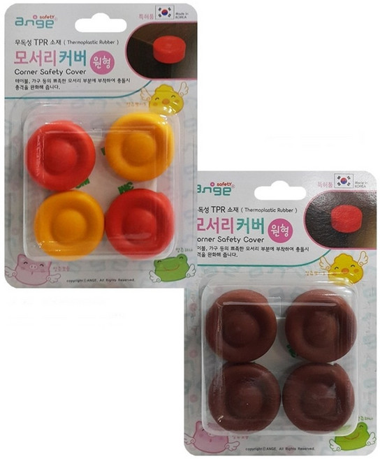 유아안전 원형 모서리 보호대 4개입 코너 보호 쿠션, 1개