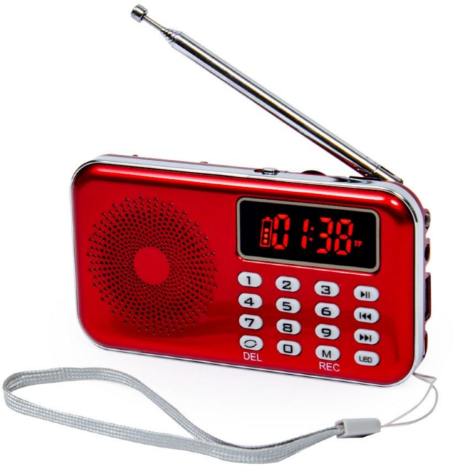 휴대용 FM 라디오+미스트롯 미스터트롯 300곡 수록 외장메모리 MP3 음악감상 후레쉬기능 조깅 등산 캠핑 낚시 골프 부모님 선물용, 단일모델