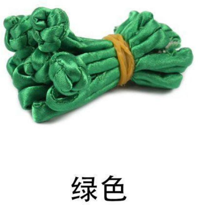 傳統服飾盤扣 釦子, 綠色