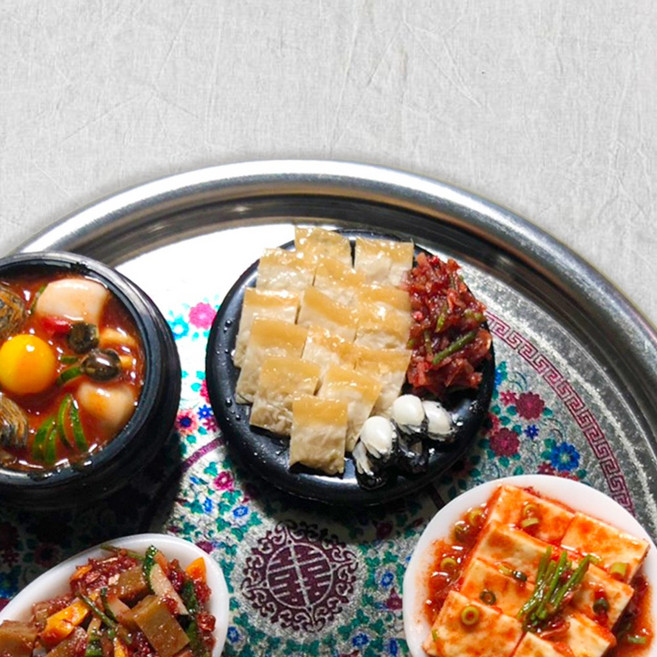 납골당 꾸미기 미니어처 단품 한식 반찬 요리 미니어쳐 제사상 상차림, [한식/반찬,요리]굴보쌈