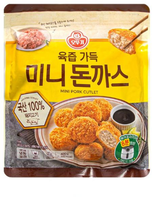 오뚜기 [냉동] 육즙가득 미니 돈까스 400g, 8개