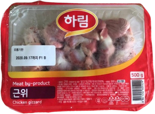 하림 근위 닭모래집, 6개, 500g