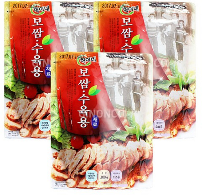 혁이네 보쌈 수육용 재료, 150g, 3개