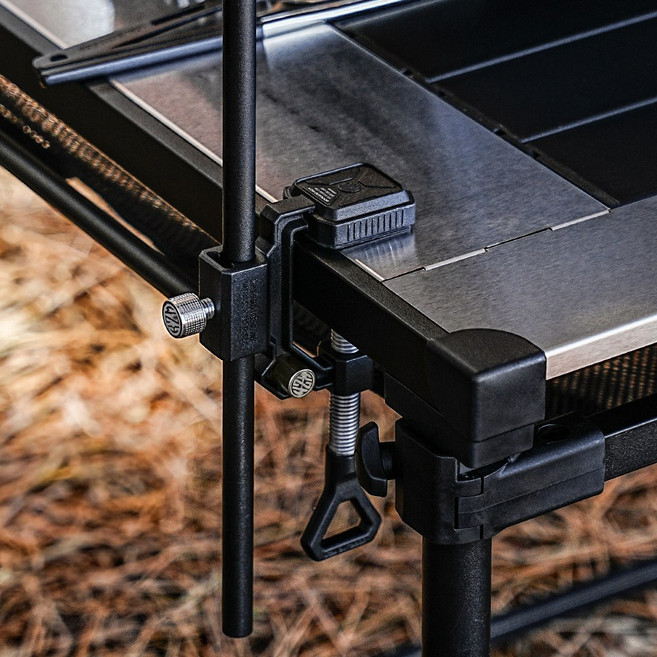 카즈미 필드 크래프트 클램프 K24T3U10 IGT 캠핑테이블, 블랙