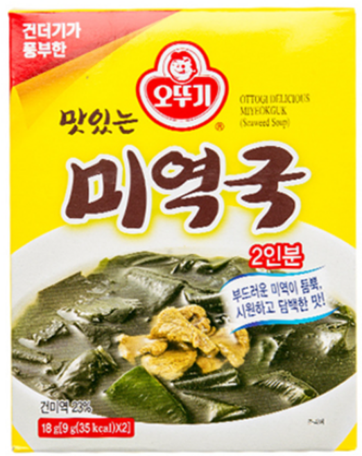 오뚜기 맛있는 미역국, 18g, 1개