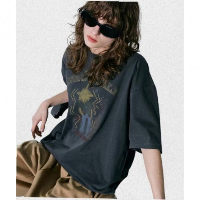 매장정품 가까이 유니언즈 GAKKAI UNIONS 히어로 월드 피그먼트 반팔 티셔츠 차콜 G7770159CH 1478806