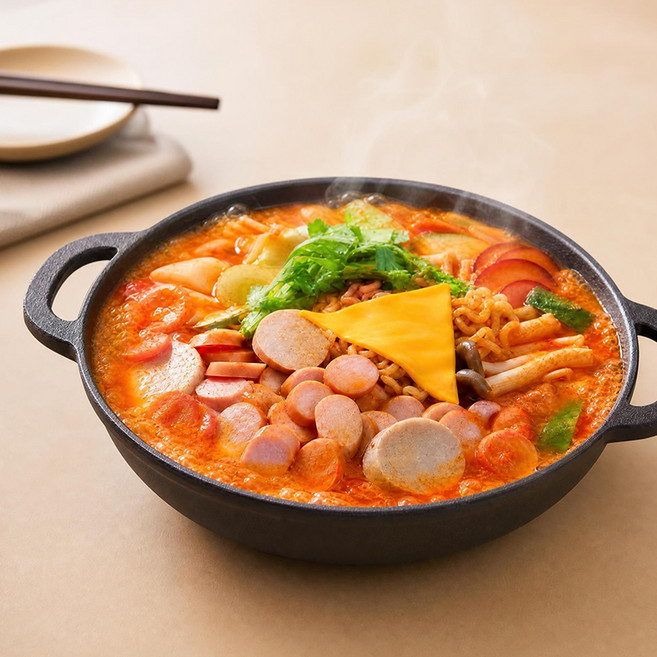 사골육수 얼큰 진국 부대찌개 600g 10개 / 햄 소시지 푸짐