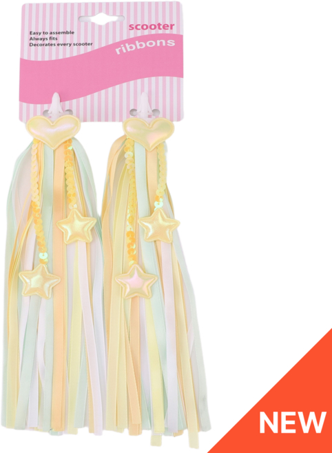 소브리 킥보드 악세사리 하트 테슬, 1개, 레몬하트