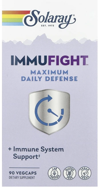 Solaray ImmuFight™ 맥시멈 데일리 디펜스 베지 캡슐 90정, Solaray ImmuFight™ 맥시멈 ..., 1개 - 쿠팡