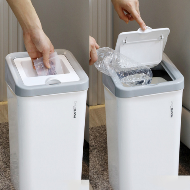 데일리블룸 업다운 화장실 쓰레기통 휴지통 종량제 쓰레기통 10L, 본상품선택