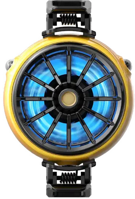 어썸컨셉 아크윙 Lite 스마트폰 펠티어 발열 냉각 쿨러, 1개, 블랙,옐로우 혼합색상