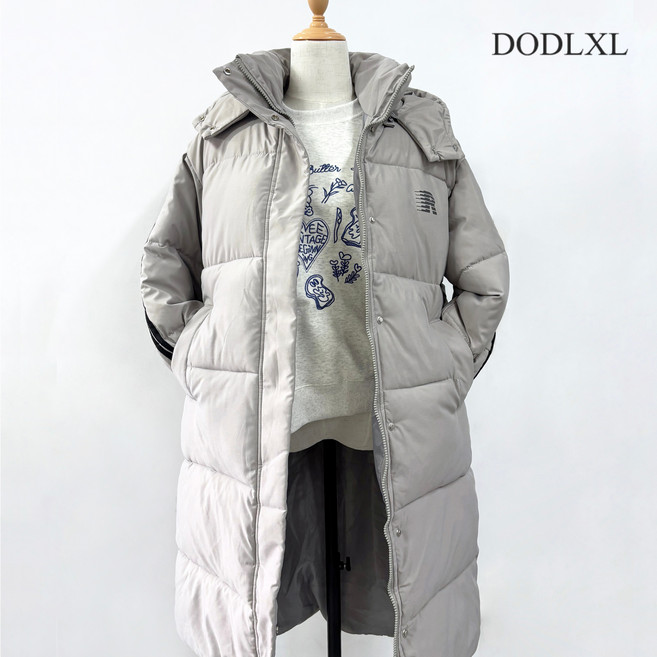 DODLXL 남녀공용 롱패딩 루즈핏겨울패딩 데일리패딩 점퍼