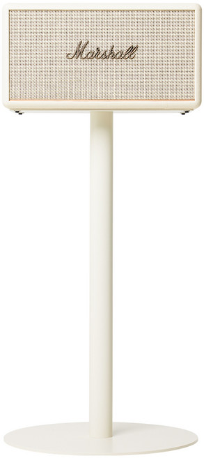 마블홀릭 마샬 스피커 스탠드 3 2 1 거치대 받침대 고급 원형, 크림 + 3m 케이블 크림, 스탠모어