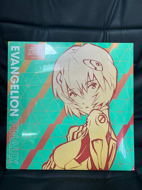 Evangelion Finally 新世紀福音戰士 噴濺粉膠 黑膠唱片 2LP 全新未拆封, 如圖, 詳見包裝
