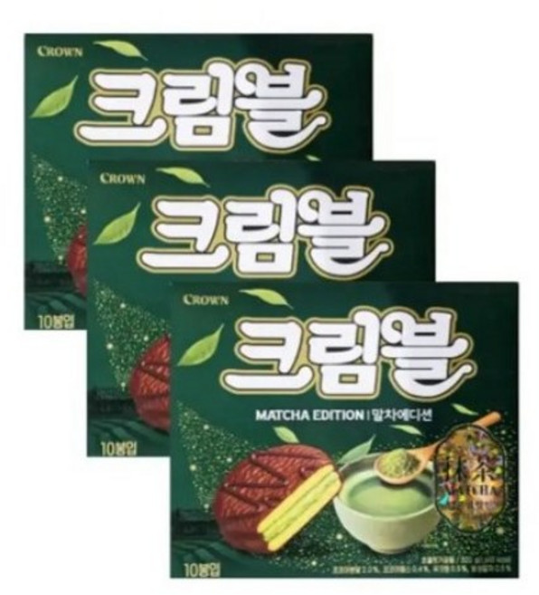크라운 크림블 말차에디션 10p, 320g, 3개