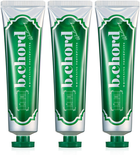 비코드 화이트닝 미백치약, 3개, 120g