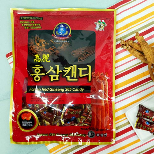 고려홍삼 캔디 500g 부모님 할머니 간식 사탕 군것질, 1g, 1개