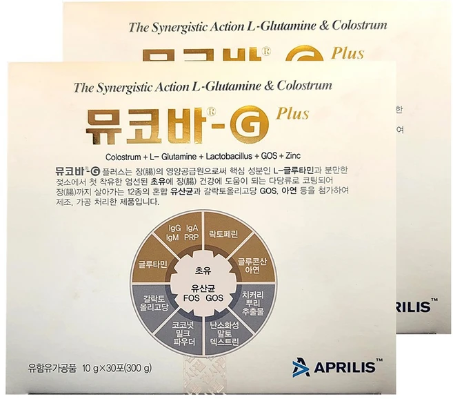 뮤코바 G 플러스 30포 Mukoba G Plus 초유, 2박스, 30회분 - 쿠팡