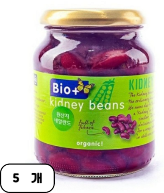 발투센 유기농 레드키니빈 통조림, 360g, 5개