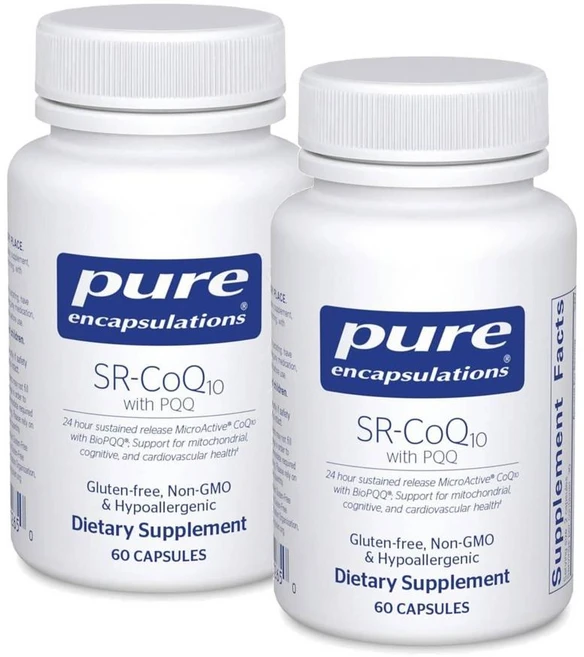 퓨어인캡슐레이션 SR-코큐텐 PQQ 함유 캡슐 Pure Encapsulations SR-CoQ10, 2개, 60정 - 쿠팡