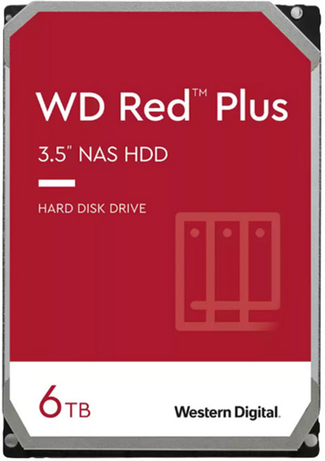 WD 6TB RED PLUS NAS HDD WD60EFPX 3년 보증