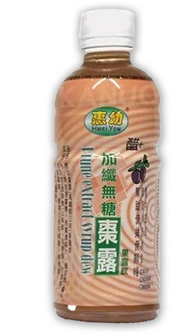 惠幼 黑棗精華露 加纖無糖 高纖醋飲 黑棗汁, 1個, 棗露(高纖醋口味)果露飲330mL/瓶