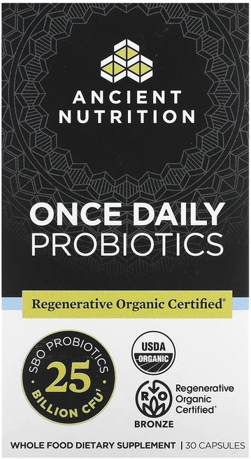 Ancient Nutrition 하루 1회 프로바이오틱 250억CFU 캡슐 30정 Nutrition (에인션트 뉴트리션), 1개 - 쿠팡