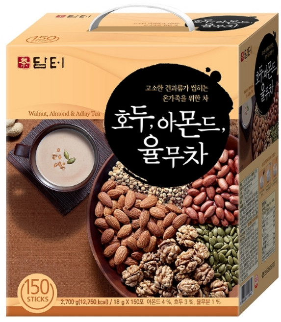 담터 호두 아몬드 율무차, 18g, 150개입, 1개
