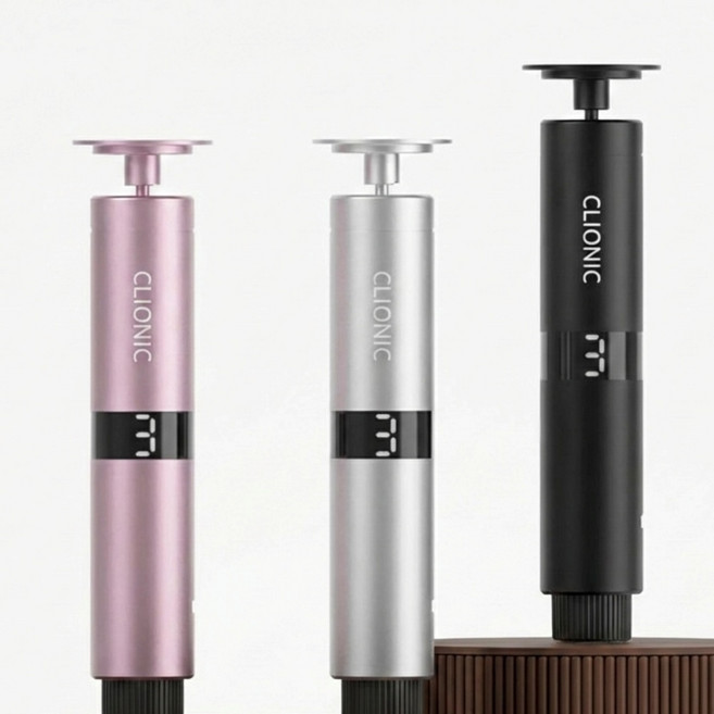 전동 발각질제거기 뒤꿈치 무선 각질제거기 굳은살 네일관리 패디플래닝 클리오닉T, 핑크