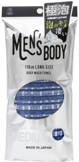 YOKOZUNA. 적당한 자극이 기분 좋게 씻고 난 후의 깔끔함 MEN'S BODY 110cm 롱바디 타올 / MEDIUM, 1개, 1개입