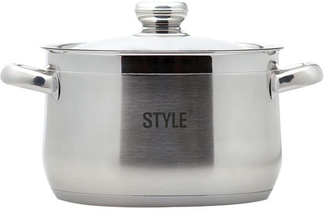 러브송 스타일 스텐 냄비 모음/3중바닥 양수, 22cm, 1개